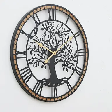 outdoor wall clock garden clock outdoor clock close up side view